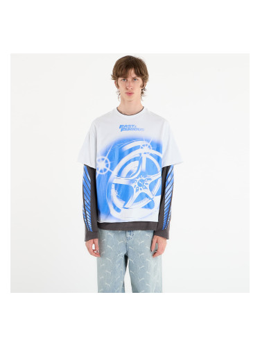 Тениска Puma x Fast & Furious Ls Tee Puma White/ Dusky Gray M