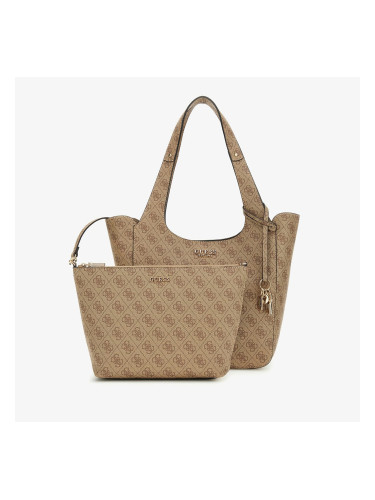 GUESS Calista 2 In 1 Tote Latte Logo Universal