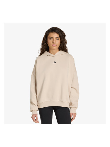 Суитшърт adidas 3 Stripes Studio Hoodie Crystal Linen L