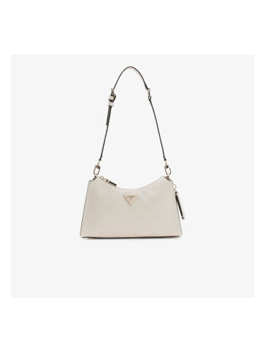 GUESS Cresidia II Top Zip Shoulder Bag Off White Logo Universal
