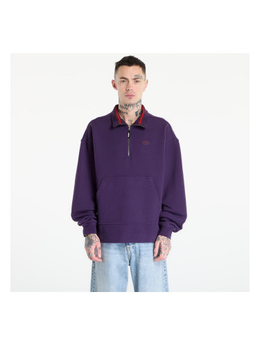 Суитшърт adidas 90S Alternative Sport Half Zip Graphic Fleece Sweat Aurora Plum XXL