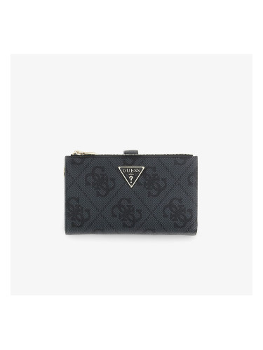 Портфейл GUESS Laurel II Slg Double Zip Organizer Coal Logo Universal