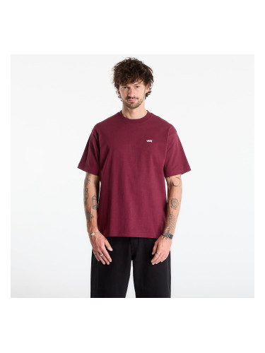 Тениска Vans Left Chest II Loose SS T-Shirt Burgundy XL