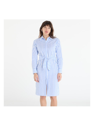 Облекло Calvin Klein Jeans Yarndye Cotton Poplin Shirtdress Blue Descent Two Color Wide Stripe XS