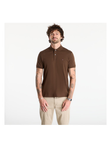 Тениска Tommy Hilfiger Liquid Cotton Reg Seasonal Polo Legacy Brown M