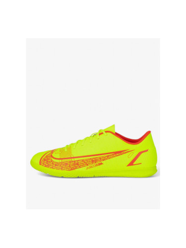 NIKE Mercurial Vapor 14 Club Indoor Football Shoes Volt/Bright Crimson