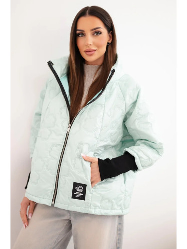 Дамско пролетно ватирано яке Kesi Włoski с флорален мотив