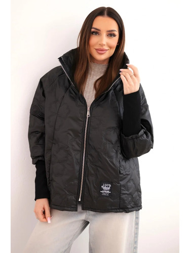 Пролетно ватирано яке Kesi Włoski с флорален мотив