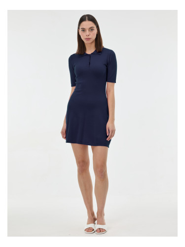 Тъмносиня плетена рокля ORSAY