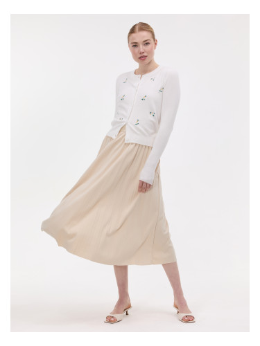 Бежова дамска миди пола ORSAY