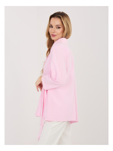 Светлорозова асиметрична риза