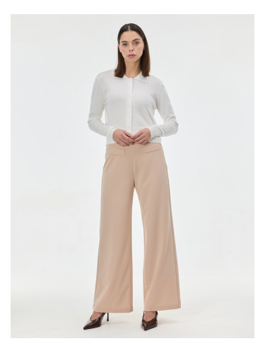 Бежови дамски прави панталони ORSAY
