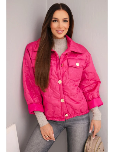 Дамско пролетно ватирано яке Kesi Włoski с флорален мотив