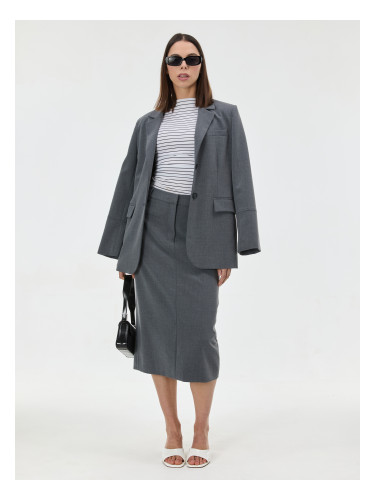 Дамска сива миди пола ORSAY