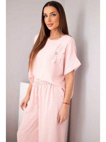 Дамски комплект от вискоза с цвете, Kesi