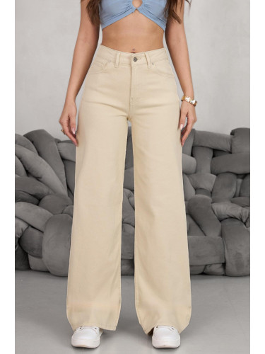 Дамски панталон палацо цвят Dewberry