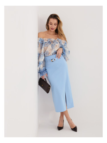 Светлосиня пола-калъф с цепка