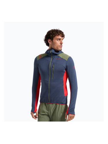 Мъжки поларен суитшърт La Sportiva Aequilibrium Thermal Hoody night sky/mountain red