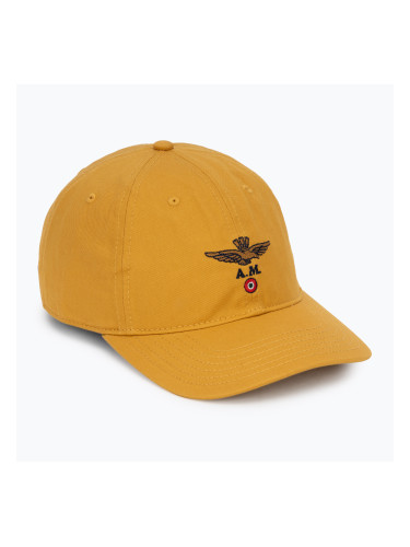 Мъжка шапка с козирка Aeronautica Militare HA1246UCT02 mustard yellow