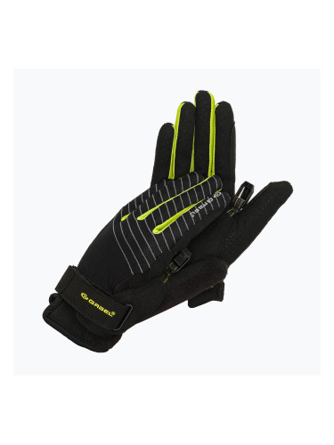 Ръкавици за скандинавско ходене GABEL Ncs Дълги черно-жълти