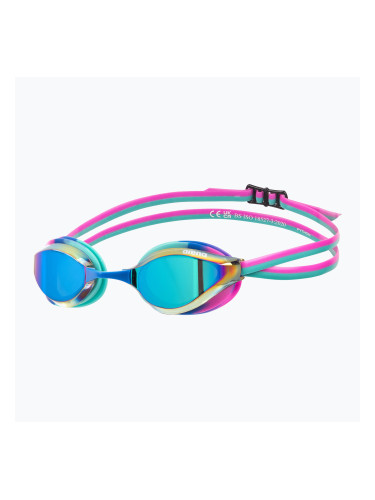 Очила за плуване arena Python Mirror turquoise/water/fuchsia