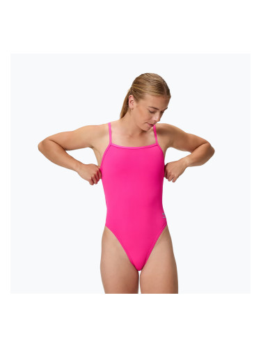 Дамски цял бански костюм Speedo Solid Web punchy pink
