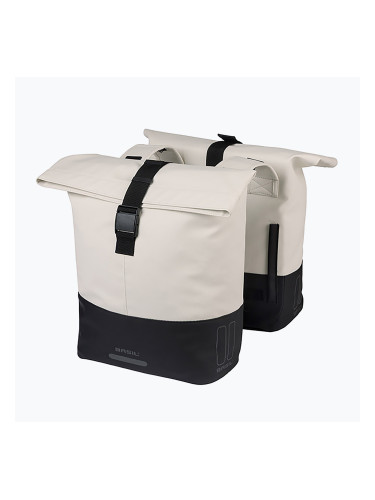 Велосипедна дисага Basil Cove Double Pannier Bag 32 l off white/black