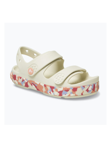 Детски сандали Crocs Crocband Cruiser Glow Confetti Band summit white/guava