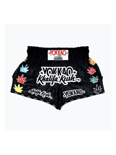 Мъжки шорти за тренировка YOKKAO Khalifa Kush Muay Thai black
