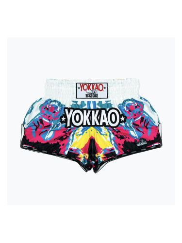 Мъжки шорти за тренировка YOKKAO Tiger Family Muay Thai white