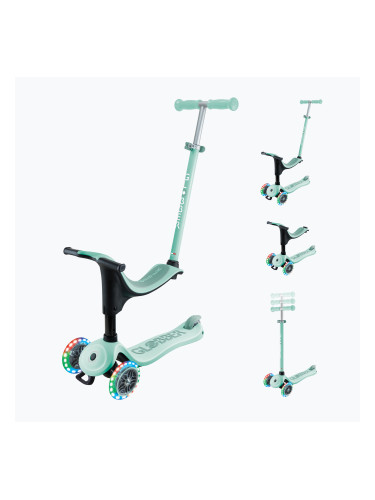 Детски триколесен скутер Globber Go.Up Sporty Lights mint