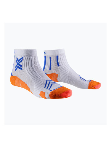 Мъжки чорапи за бягане X-Socks Run Expert Ankle white/orange/twyce blue