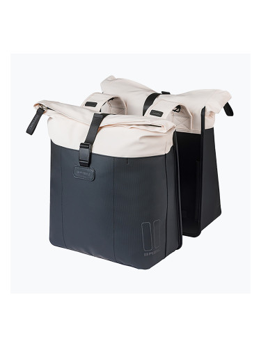 Велосипедна дисага Basil Vive Double Pannier Bag 35 l off white/black