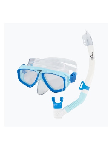 Комплект за гмуркане Speedo Adventure cool blue/clear