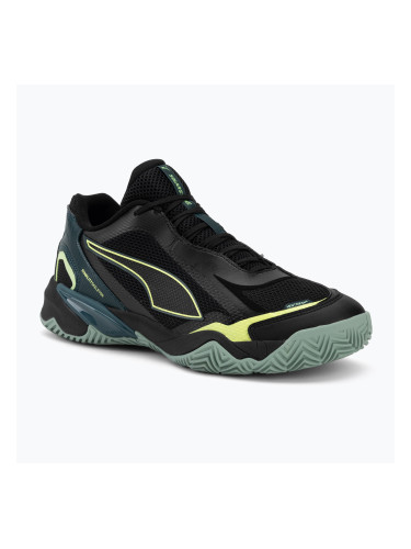 Мъжки обувки за хандбал PUMA Solarstrike 4 puma black/green terrain/fizzy light