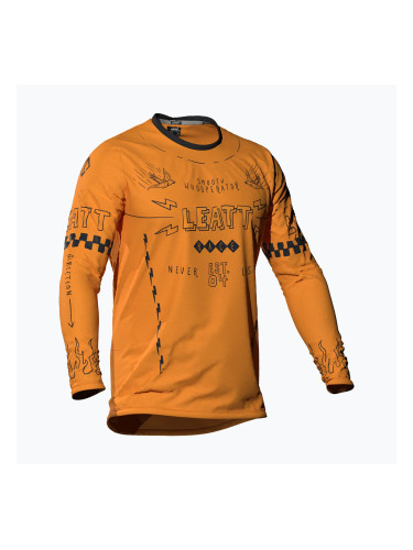 Детска блуза с дълъг ръкав за колоездене Leatt MTB Gravity 3.0 JR lager yellow