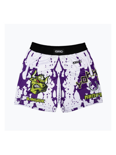 Мъжки шорти за тренировка YOKKAO Angry Bull Workout white