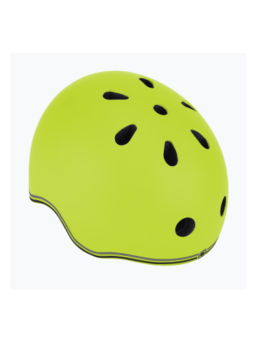 Детска каска Globber Go.Up Lights lime green