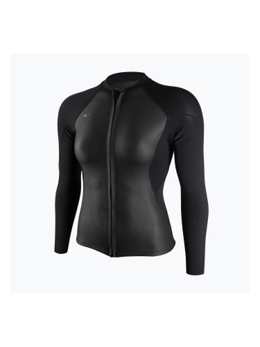 Дамски неопрен за плуване O'Neill Bahia 1/0.5mm Full-Zip Jacket glide black/black/black
