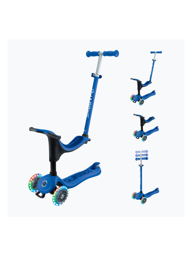 Детска триколка Globber Go.Up Sporty Lights тъмносиня