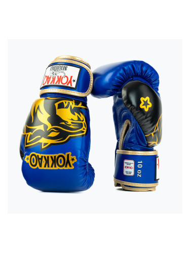 Боксьорски ръкавици YOKKAO Original Boxing Gloves electric blue