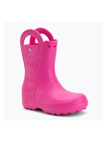 Детски гумени ботуши Crocs Handle It Rain Boot Kids pink crush