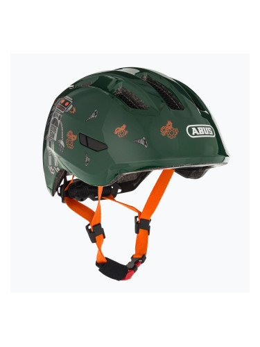 Детска велосипедна каска ABUS Smiley 3.0 green robo