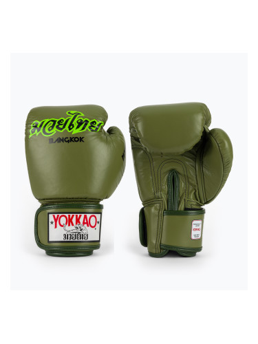 Боксьорски ръкавици YOKKAO Late Show Boxing olive