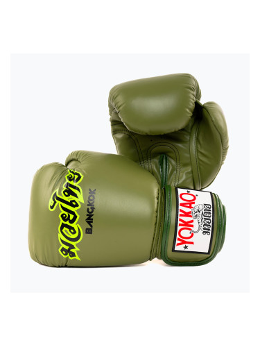 Боксьорски ръкавици YOKKAO Late Show Boxing olive