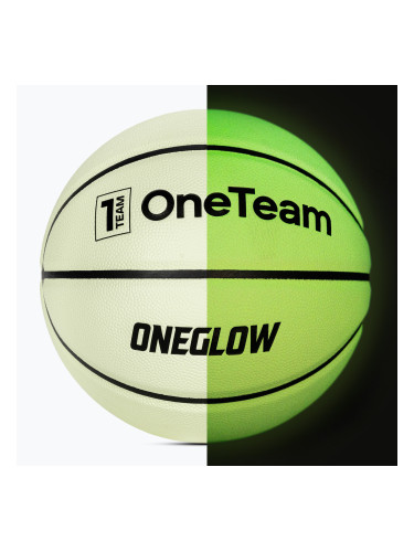 Баскетболна топка OneTeam Luminescent black