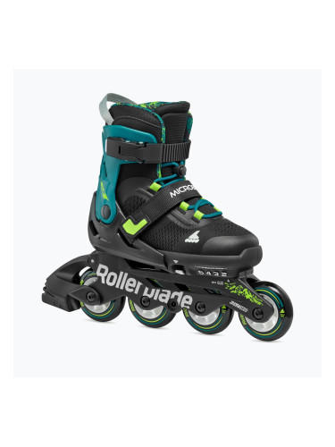 Детски ролкови кънки Rollerblade Microblade XT Jr черно/петролено зелено