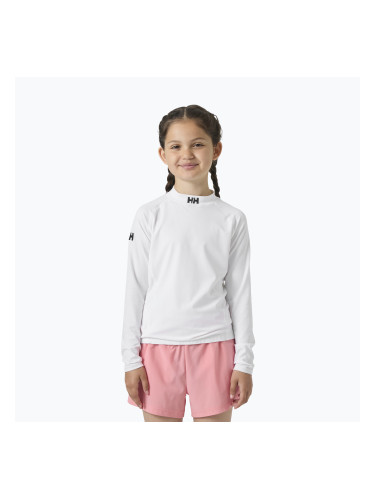 Детска блуза с дълъг ръкав за плуване Helly Hansen Waterwear Rashguard Jr white