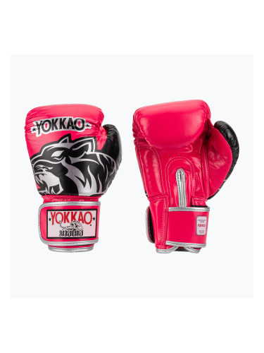 Боксьорски ръкавици YOKKAO Original Boxing Gloves fuchsia
