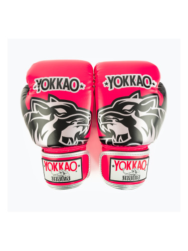 Боксьорски ръкавици YOKKAO Original Boxing Gloves fuchsia